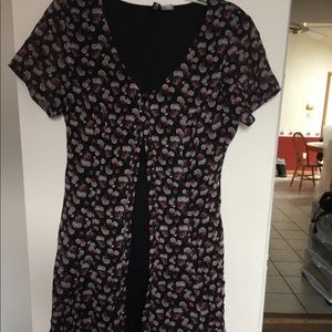 Floral button down dress